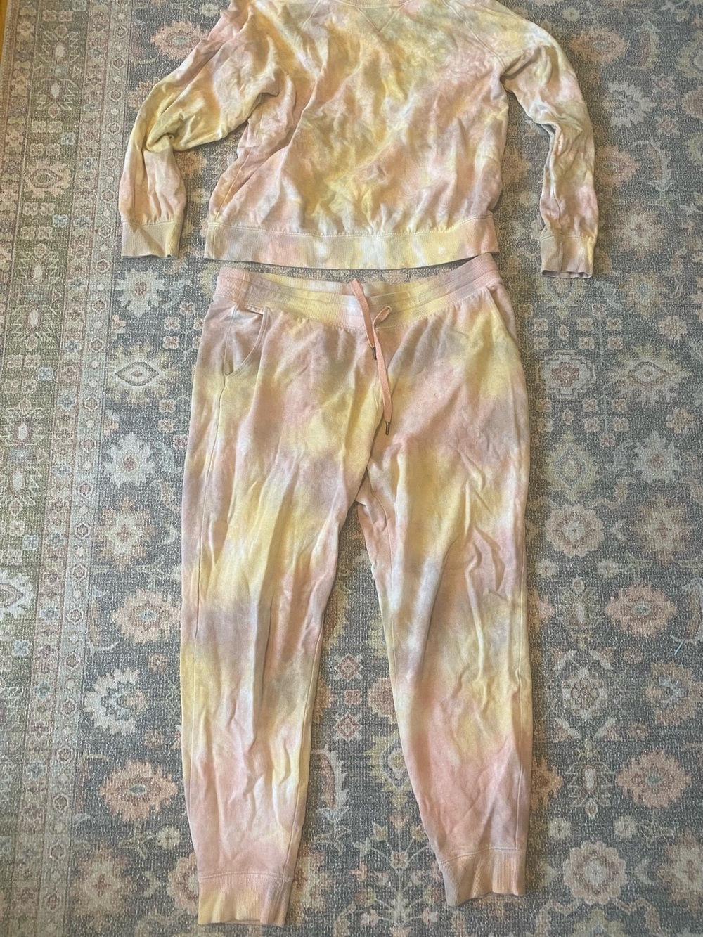 Old Navy Tie Dye Sweatpants and Sweatshirt